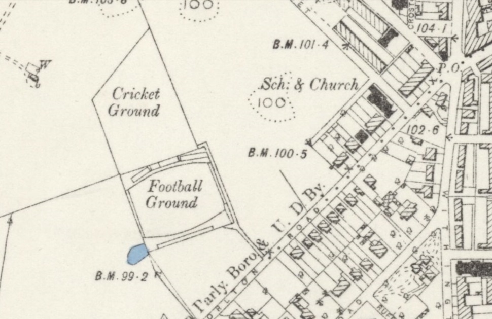 Manchester - Manchester Football Club : Map credit National Library of Scotland